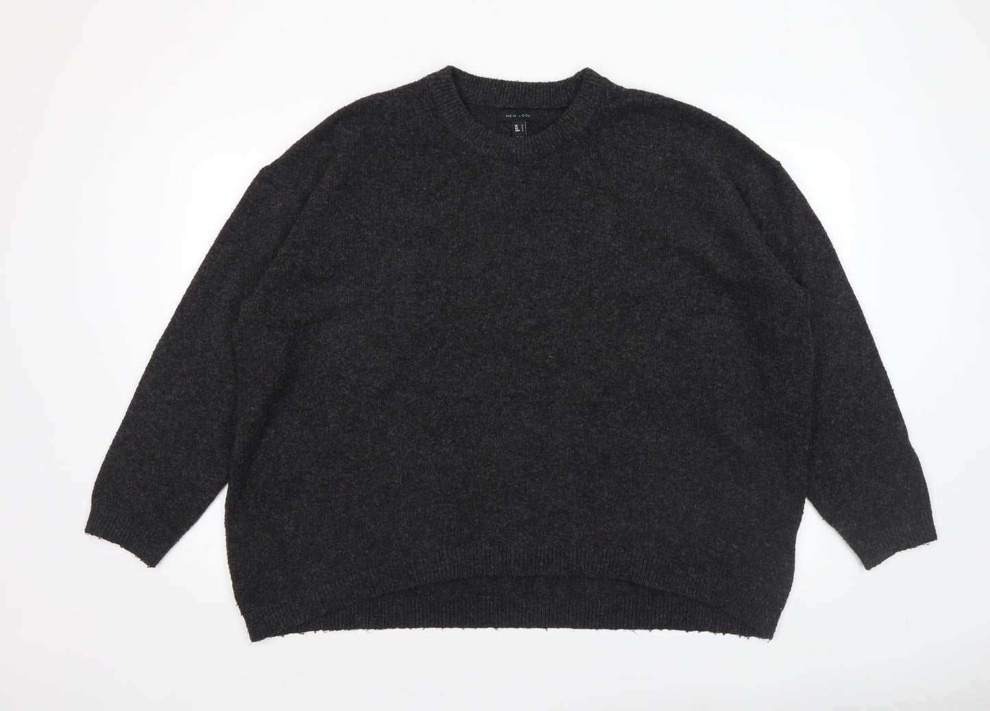 New Look Women's Black L Relaxed Knit Pullover Jumper