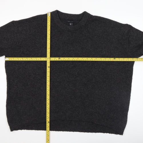 New Look Women's Black L Relaxed Knit Pullover Jumper