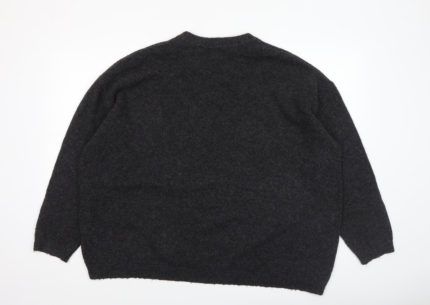 New Look Women's Black L Relaxed Knit Pullover Jumper