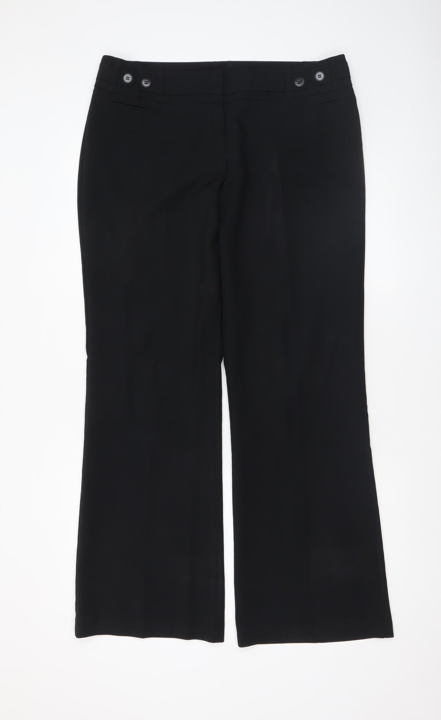 Dunnes Women’s Black Dress Pants Size 14 Straight Leg Trousers