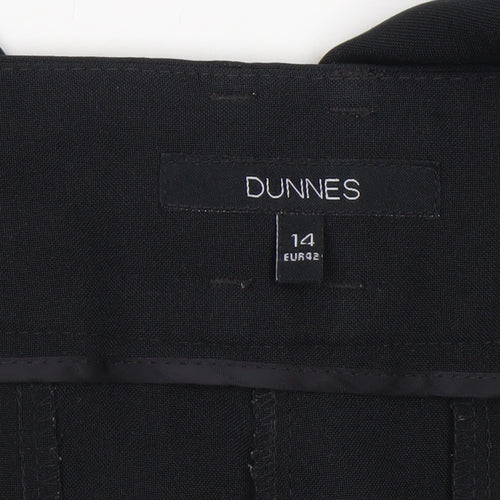 Dunnes Women’s Black Dress Pants Size 14 Straight Leg Trousers