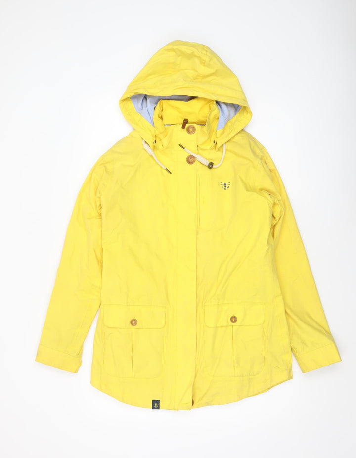 Lighthouse Women's Yellow Waterproof Rain Coat Jacket Size 10