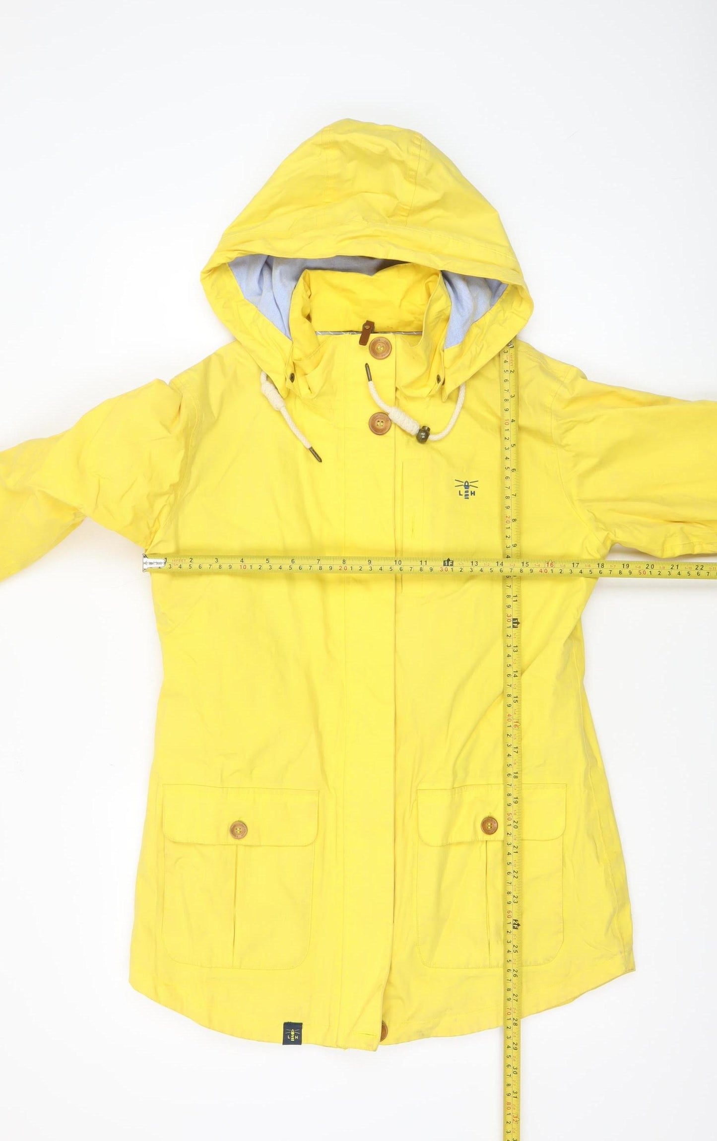 Lighthouse Women's Yellow Waterproof Rain Coat Jacket Size 10