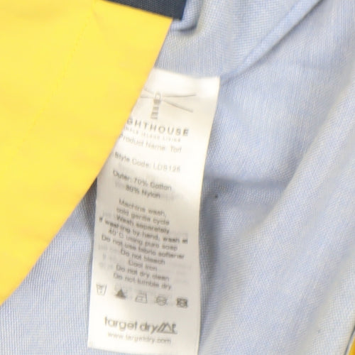 Lighthouse Women's Yellow Waterproof Rain Coat Jacket Size 10
