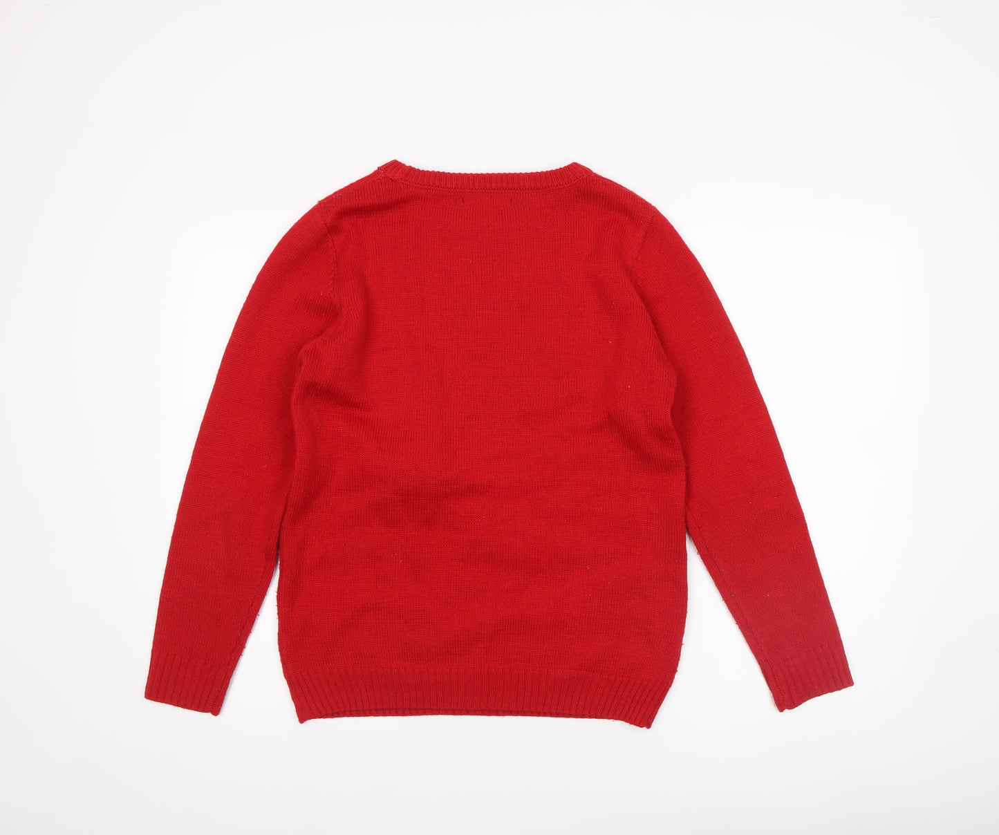 Dunnes Women's Red Reindeer Christmas Knit Jumper Size S