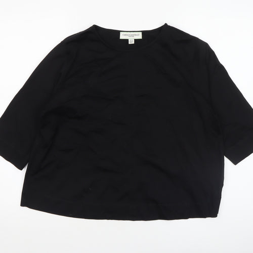 Carolyn Donnelly The Edit Black Cotton 3/4 Sleeve Women’s Blouse Size 12