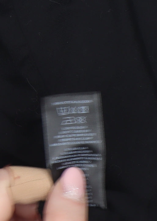 Carolyn Donnelly The Edit Black Cotton 3/4 Sleeve Women’s Blouse Size 12