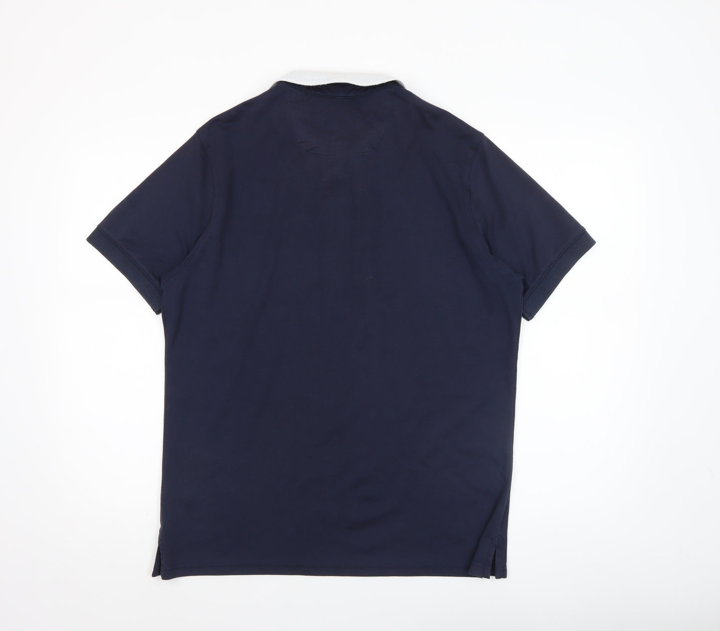 Remus Uomo Jeans Men's Blue Polo Shirt Size L Cotton Blend