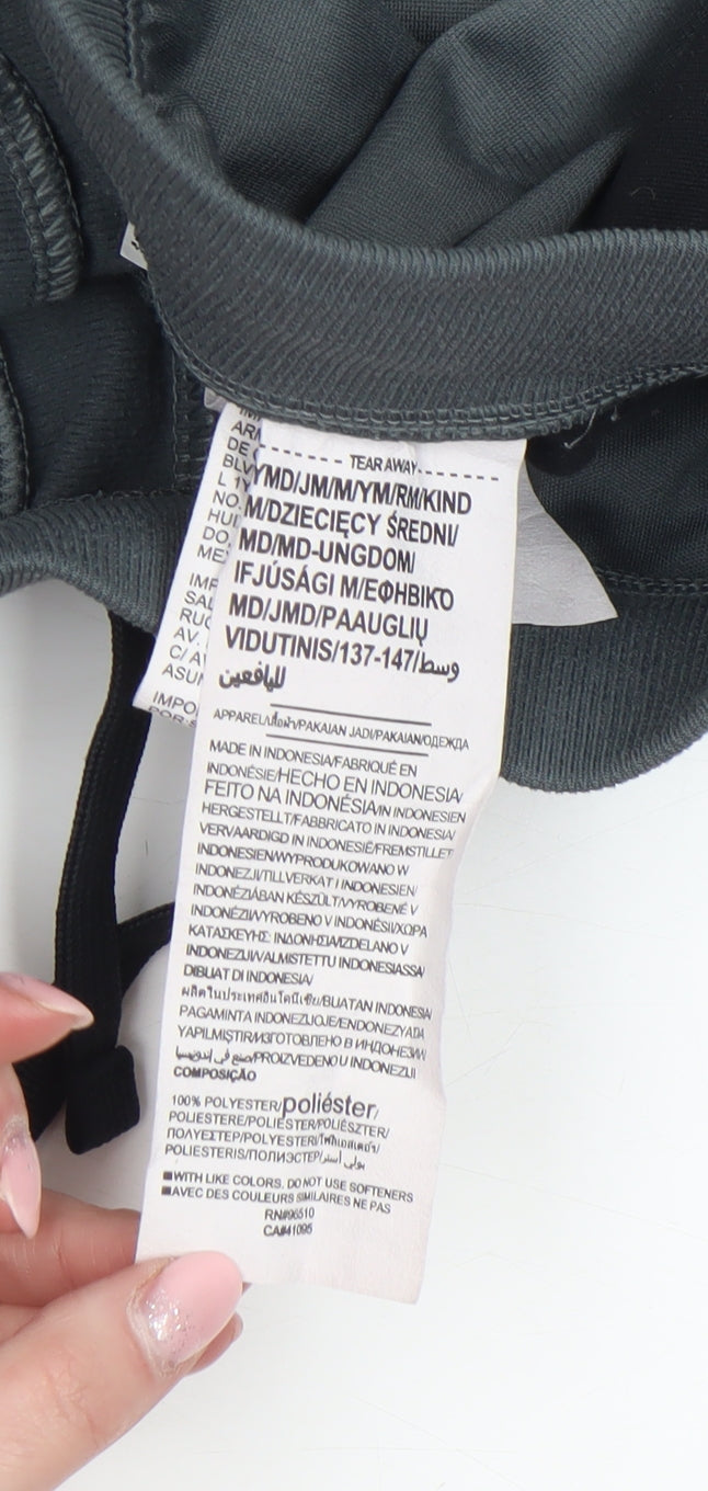 Under Armour Boys Grey Jogger Trousers Size 10 Years Polyester Sportswear