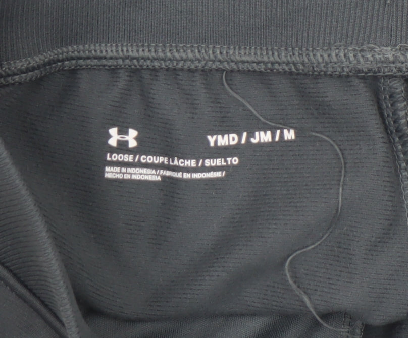 Under Armour Boys Grey Jogger Trousers Size 10 Years Polyester Sportswear