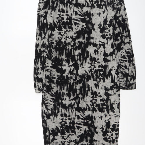 Great Feeling Women’s Black Grey Tie Dye Bodycon Dress S