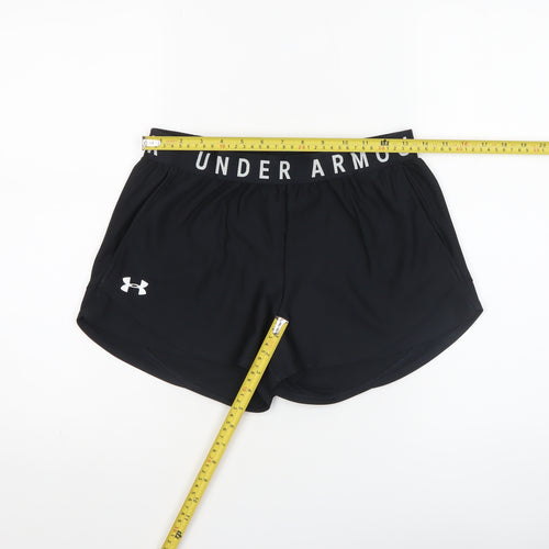 Under Armour Womens Black L Athletic Running Gym Shorts