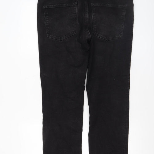 PRODUKT Men's Black Slim Straight Jeans W34 L30 Stretch Denim
