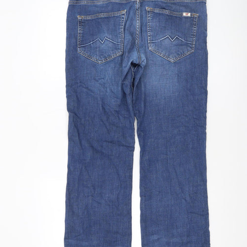 Mustang Men's Blue Bootcut Oregon Regular Fit Jeans W33 L30