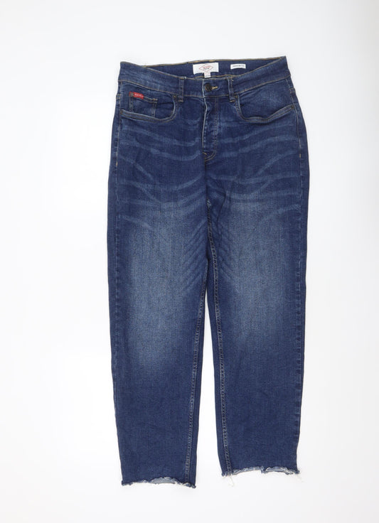 Lee Cooper Men's Blue Regular Fit Straight Denim Jeans W34 L30