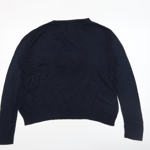 Primark Women's Blue Christmas Sequin Pullover Jumper Size S