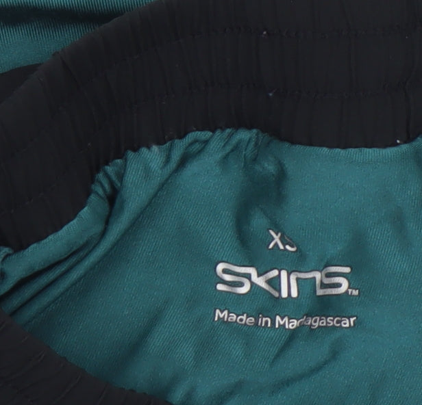 Skins Womens Black XS Athletic Running Shorts Lightweight Quick Dry