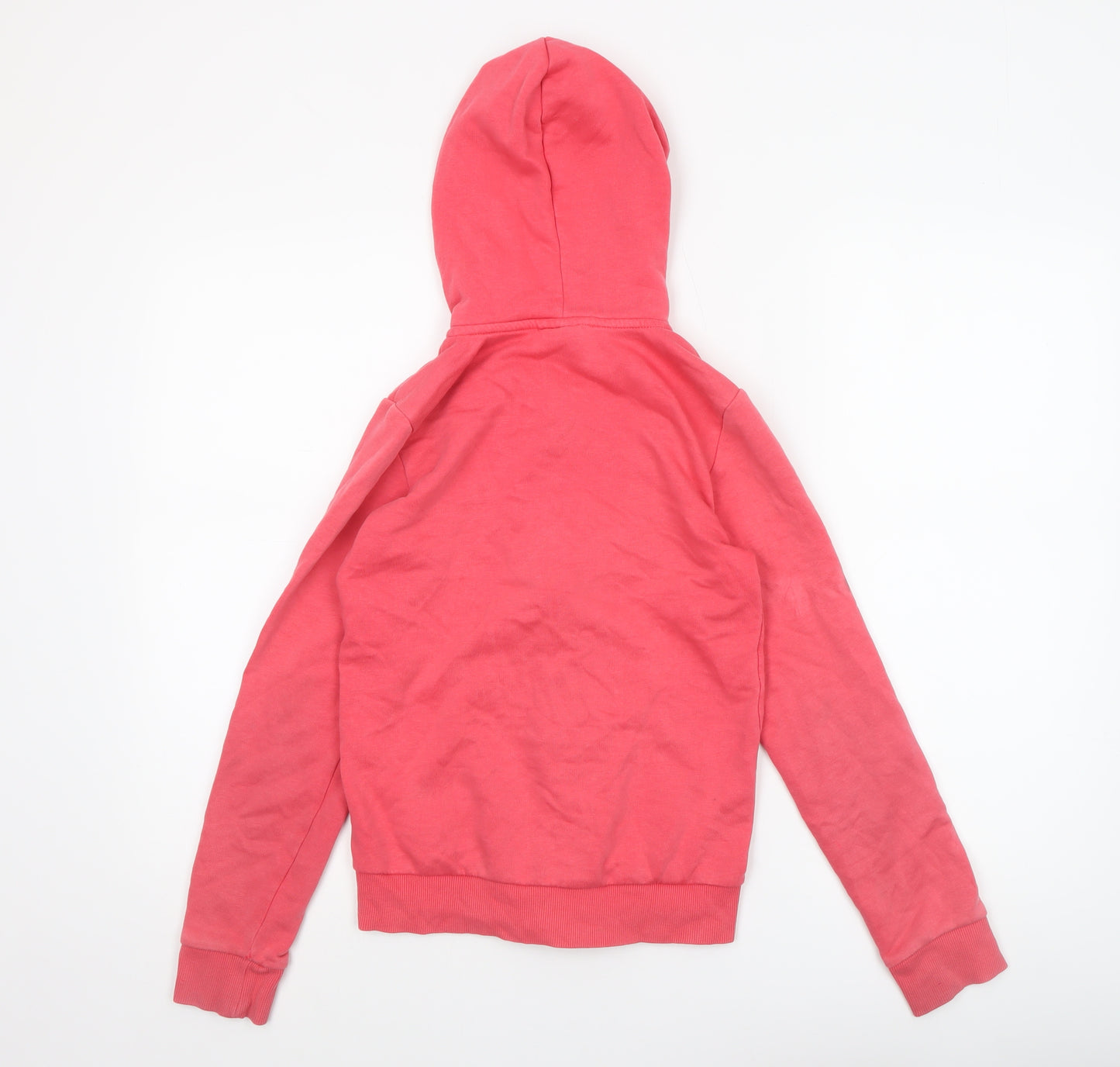 Puma Girls Pink Full Zip Logo Hoodie Size 11-12 Years Hooded Sweatshirt
