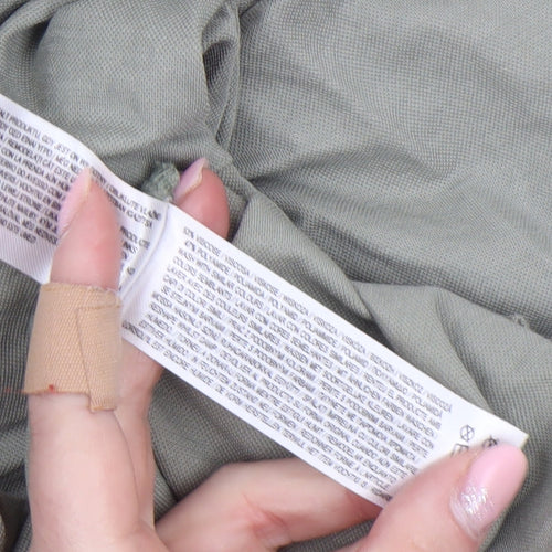 Primark Women's Green Button-Up Long Sleeve Shirt Size L