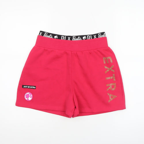River Island Girls Pink Barbie Extra Sweat Shorts 13-14 Years