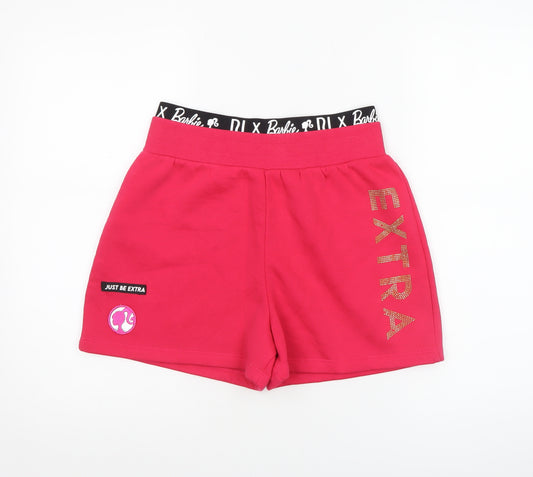 River Island Girls Pink Barbie Extra Sweat Shorts 13-14 Years