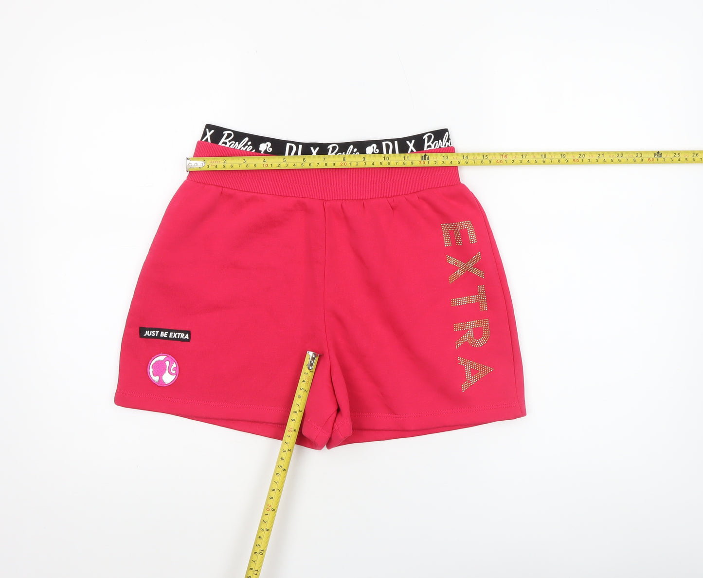 River Island Girls Pink Barbie Extra Sweat Shorts 13-14 Years