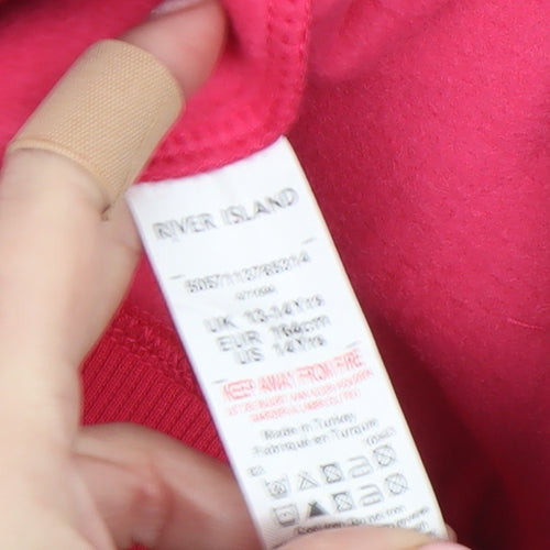River Island Girls Pink Barbie Extra Sweat Shorts 13-14 Years