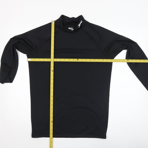 Slazenger Men's Black Long Sleeve Activewear Top Size L