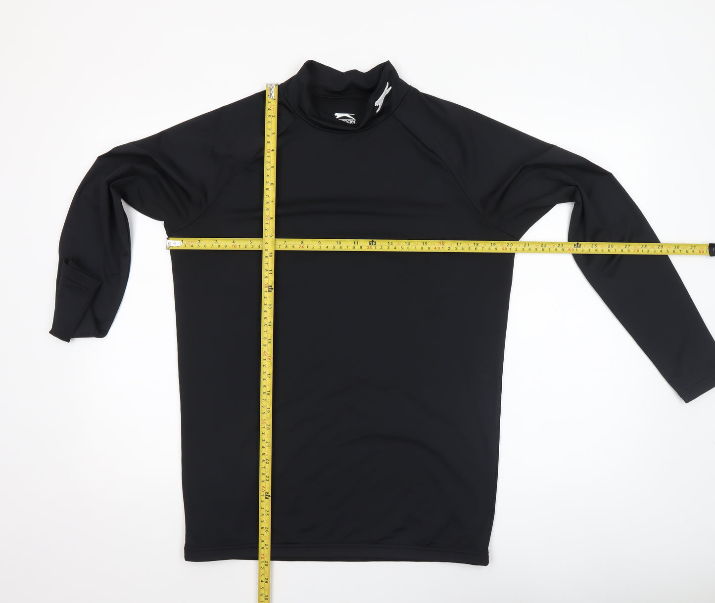 Slazenger Men's Black Long Sleeve Activewear Top Size L