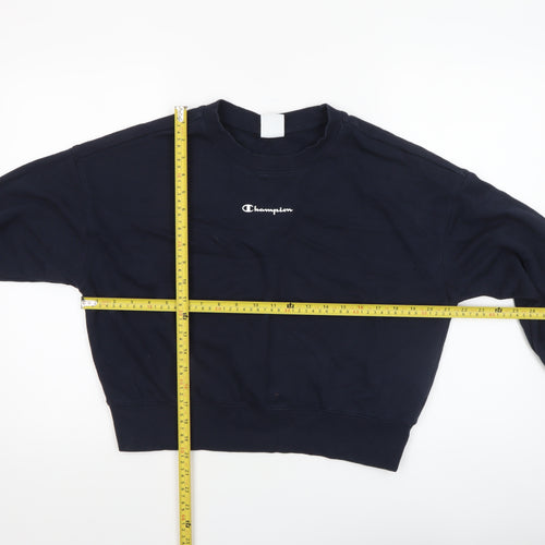 Champion Women's Black Large Crew Neck Pullover Sweatshirt