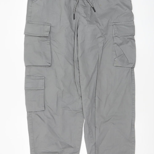 Cropp Men's Grey Cargo Jogger Trousers Size 32 M