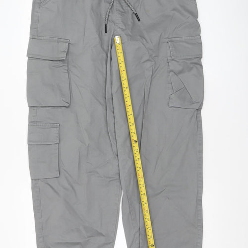 Cropp Men's Grey Cargo Jogger Trousers Size 32 M