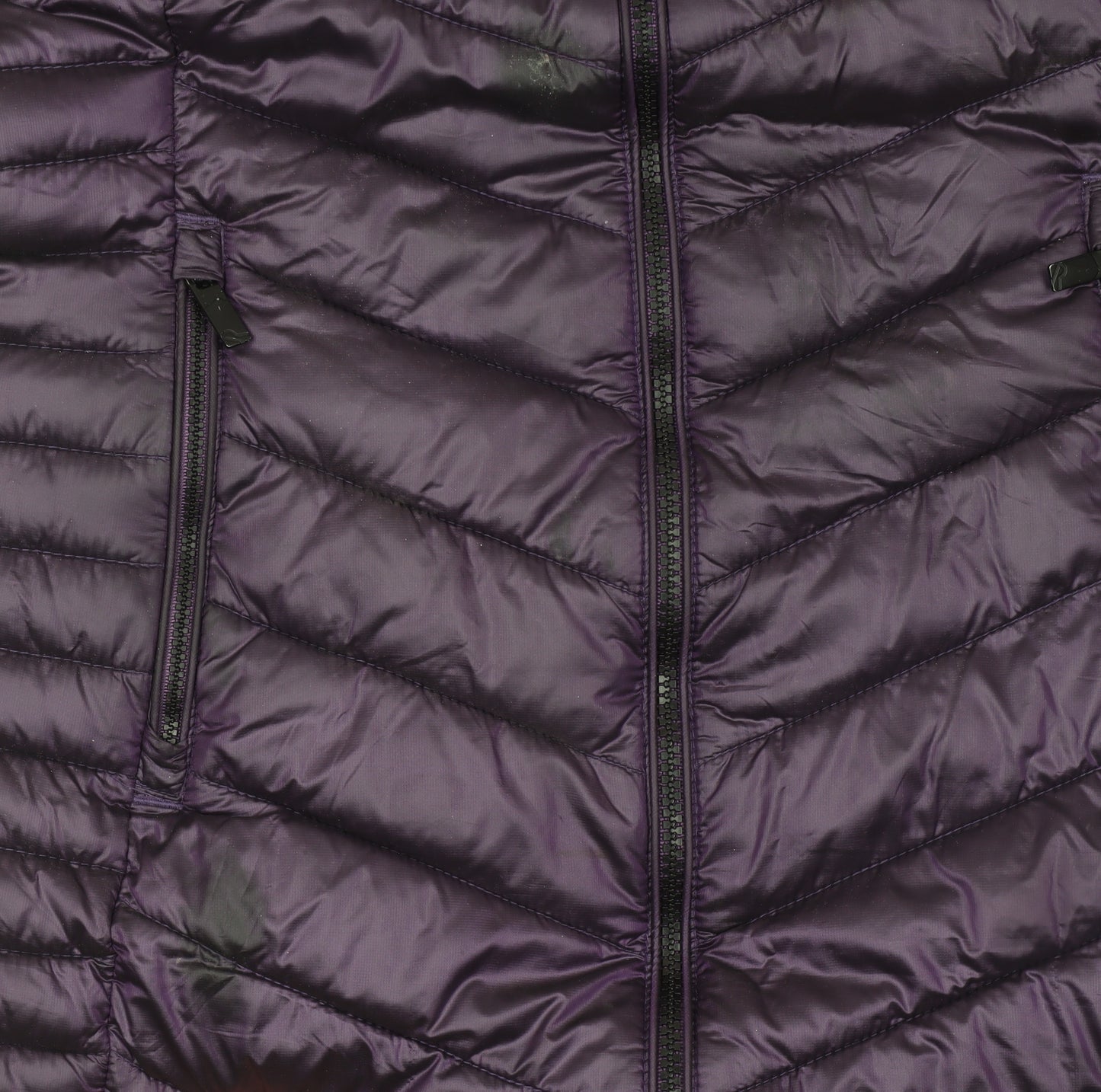 Regatta Women's Purple Long Hooded Puffer Jacket Size 10