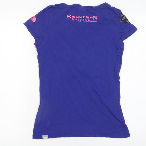 The North Face Womens Blue Summit Series Cotton T-Shirt Size S