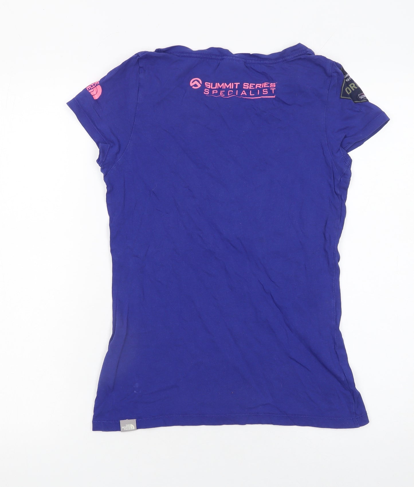 The North Face Womens Blue Summit Series Cotton T-Shirt Size S