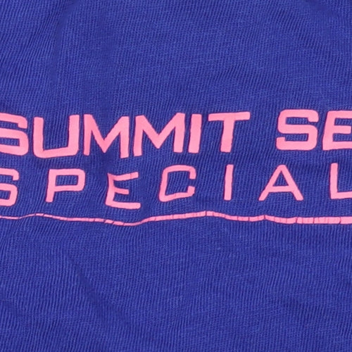 The North Face Womens Blue Summit Series Cotton T-Shirt Size S