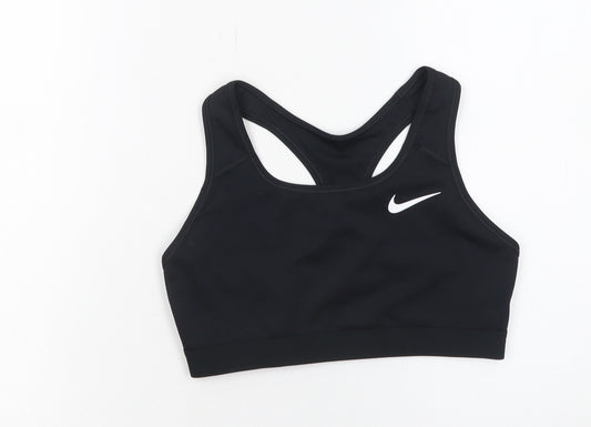 Nike Women's Black Dri-FIT Racerback Sports Bra Medium