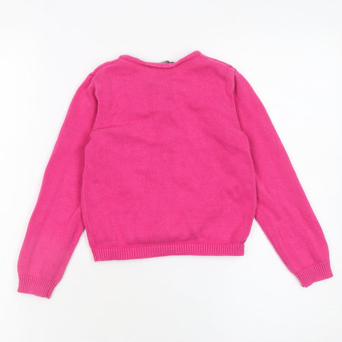 George Girls Pink 100% Cotton Button Up Cardigan 5-6 Years
