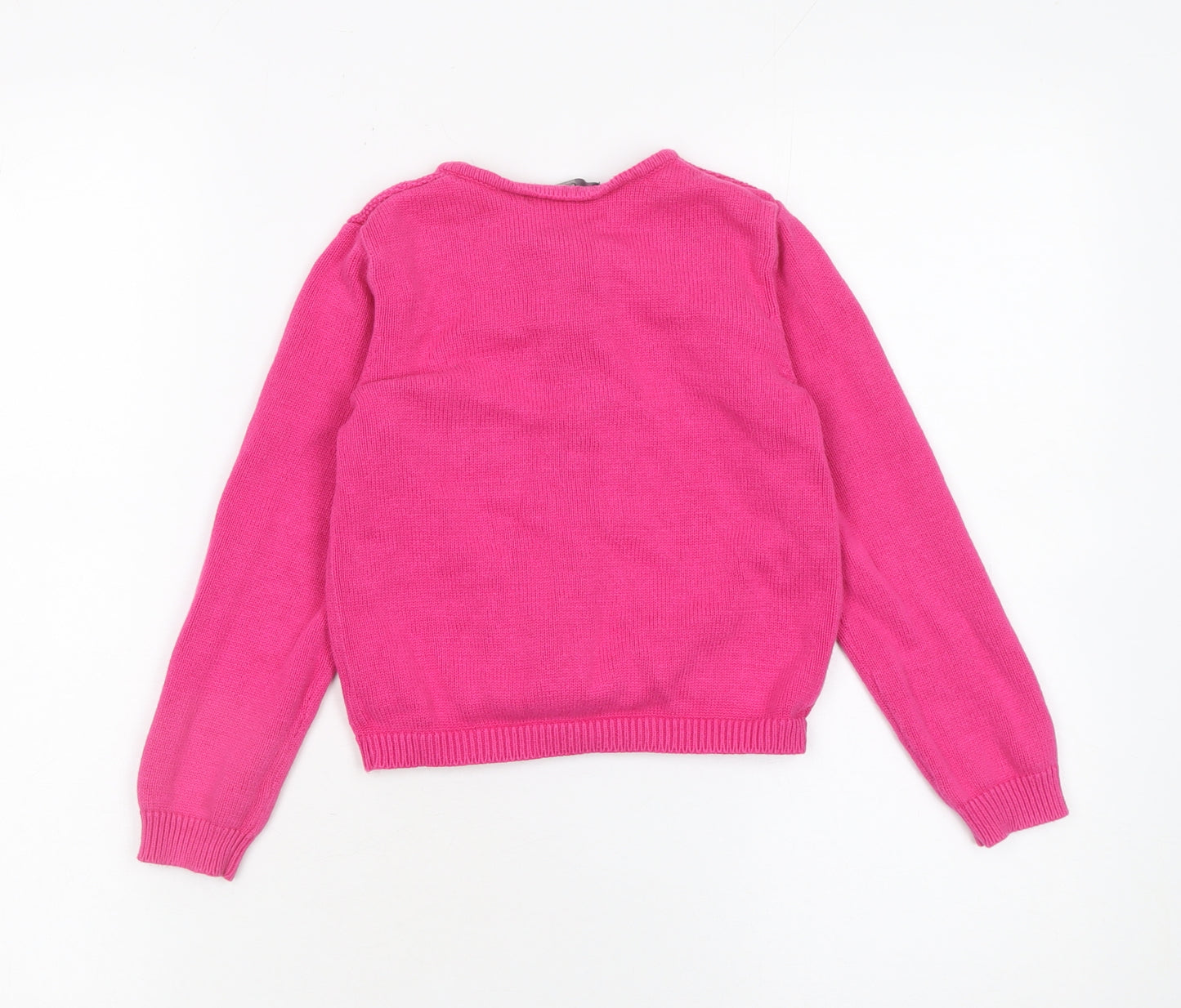 George Girls Pink 100% Cotton Button Up Cardigan 5-6 Years
