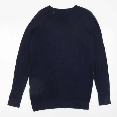 Ben Sherman Men's Blue Cotton Crew Neck Pullover Jumper M