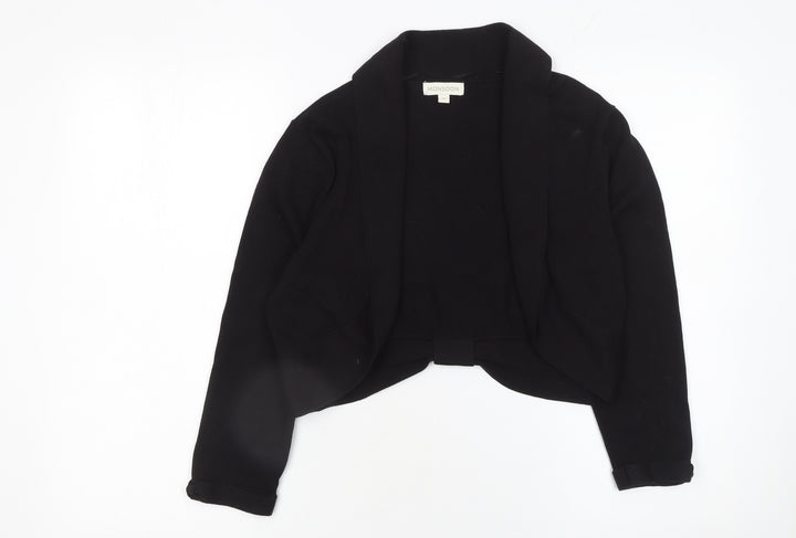 Monsoon Women’s Black Cotton Shrug Cardigan M Classic Style