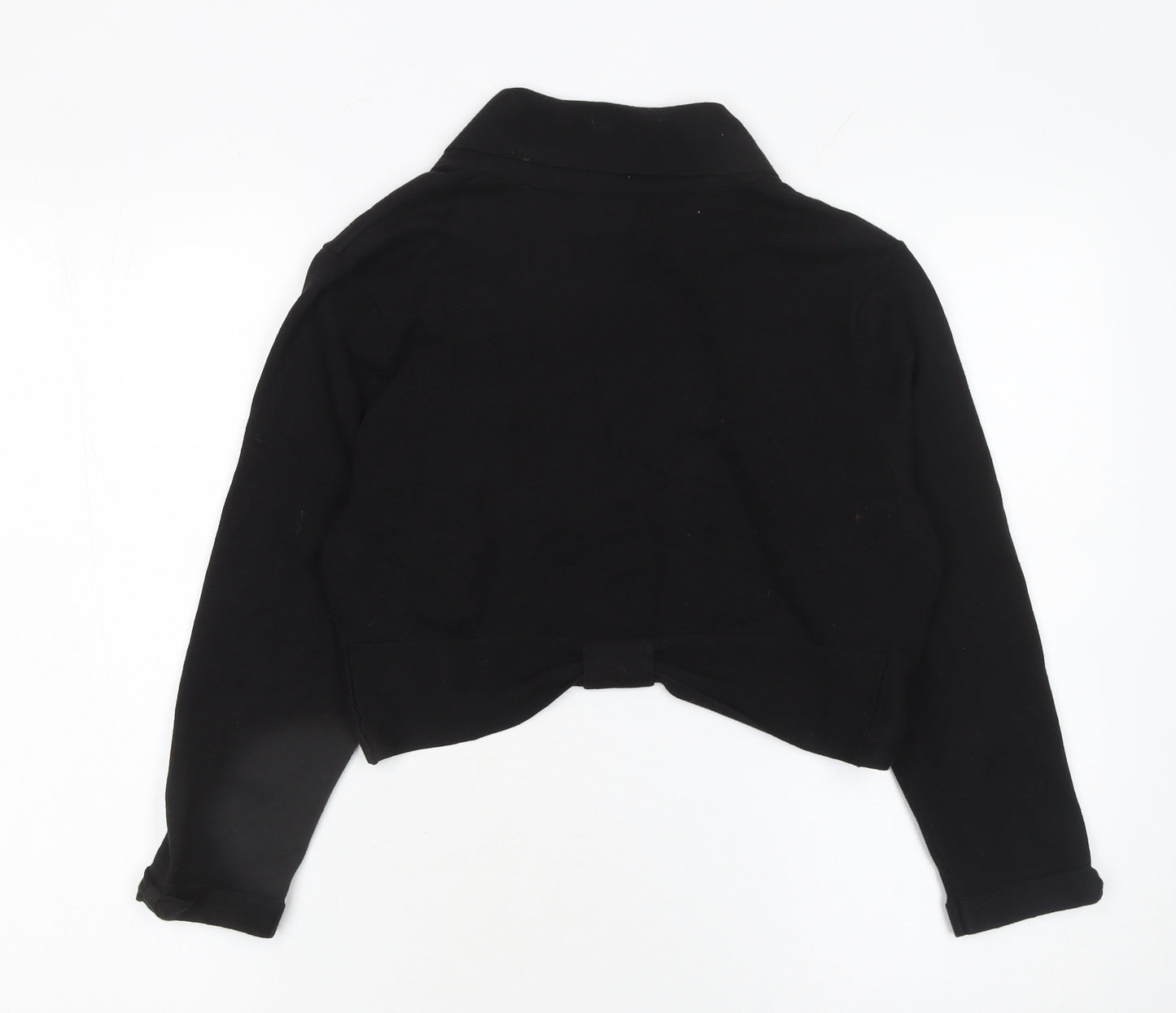 Monsoon Women’s Black Cotton Shrug Cardigan M Classic Style