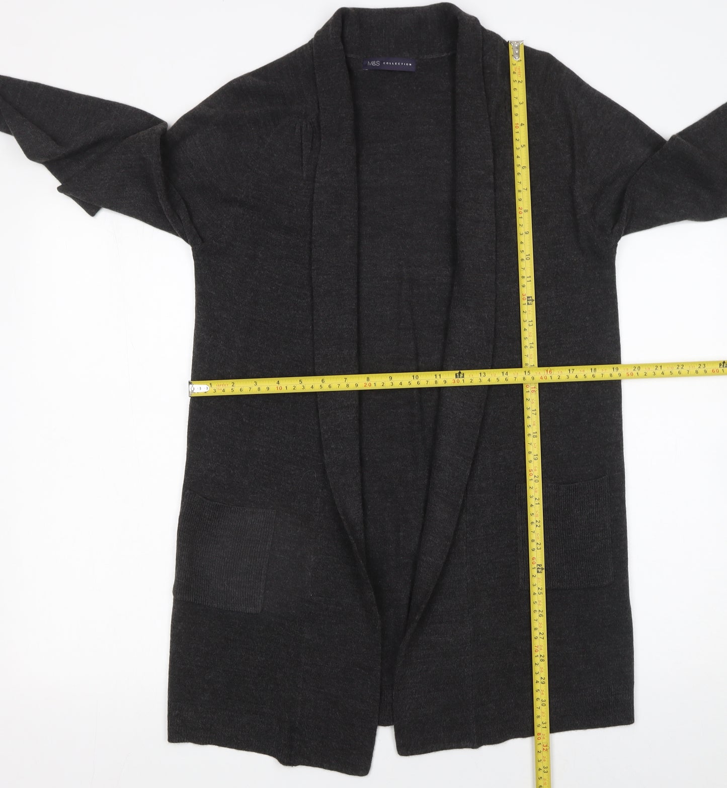 Marks and Spencer Women’s Charcoal Grey Long Sleeve Cardigan Size 12