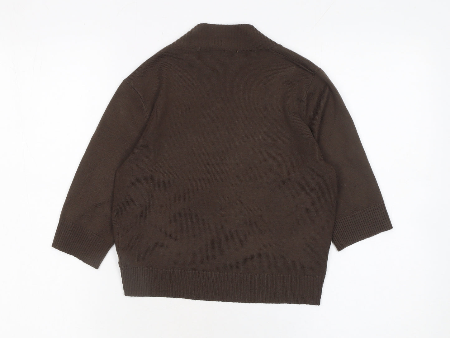 La Redoute Women Brown V-Neck Button Cardigan Size 10/12