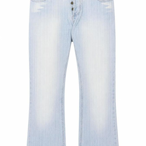 Crosshatch Men's Blue Light Wash Straight Denim Jeans 34W 30L
