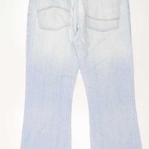 Crosshatch Men's Blue Light Wash Straight Denim Jeans 34W 30L