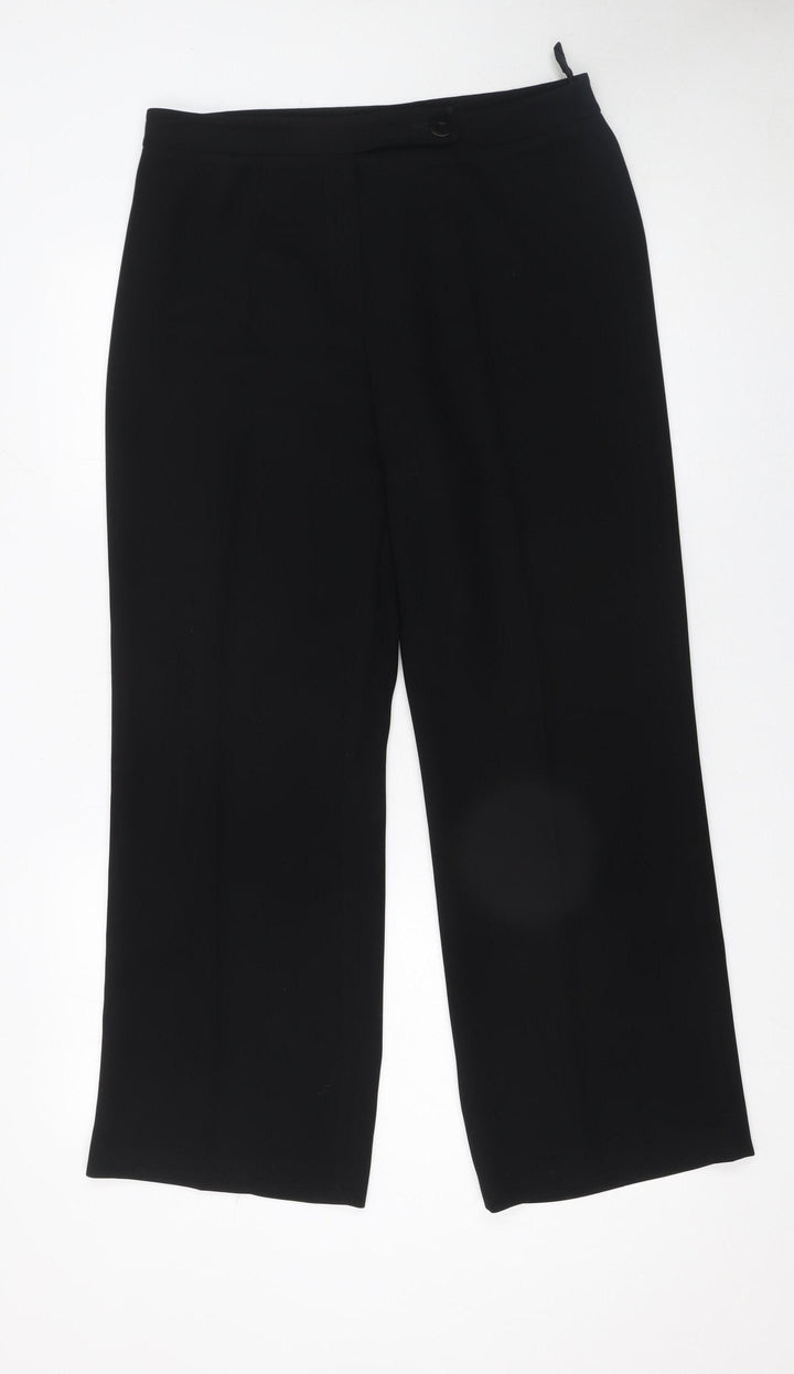 Principles Women’s Black Size 14 Straight Leg Trousers