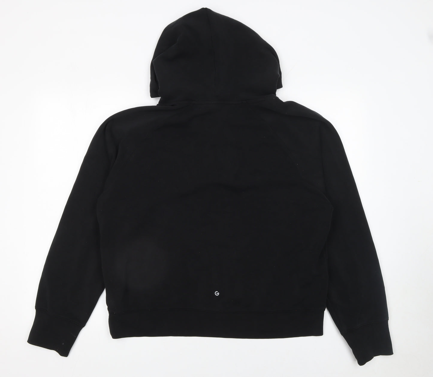 Gymshark Womens Black Half Zip Hoodie Size L Modal Blend Pullover