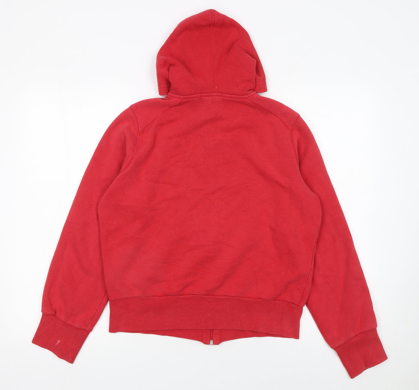 Hoi Polloi Women Red Full Zip Hoodie Size 14 Cotton Blend