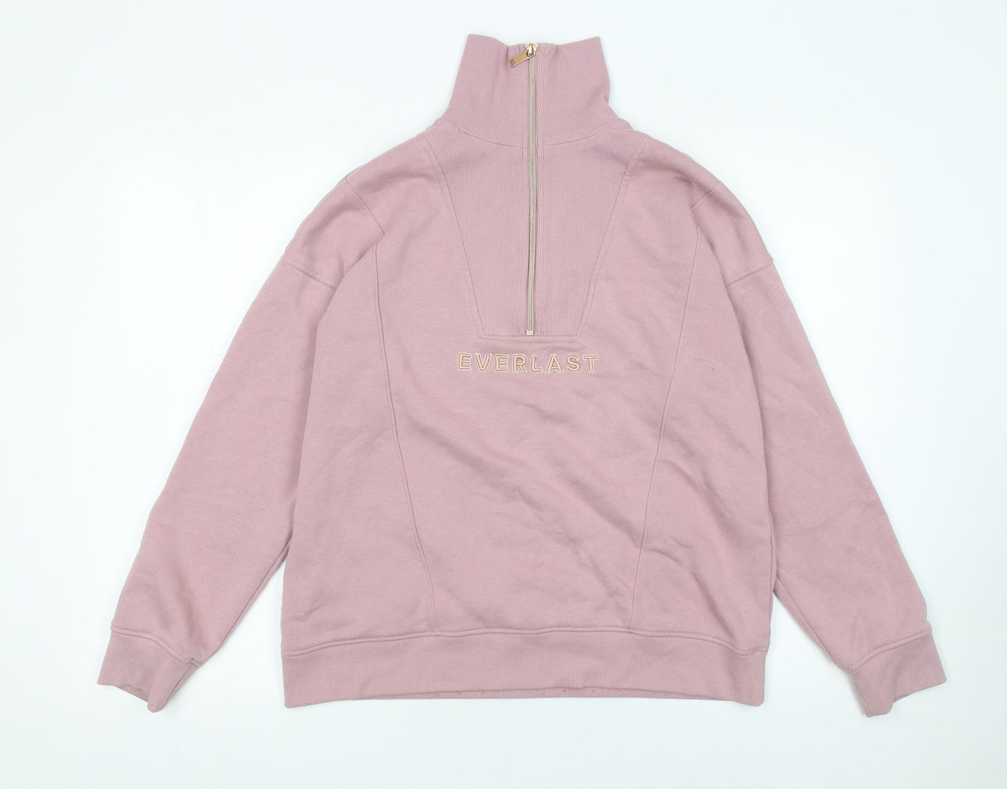 Everlast Women's Pink 1/2 Zip Pullover Sweatshirt Size S